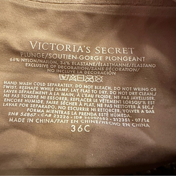 Victoria’s Secret Plunge 36C Tan Bra - Picture 3 of 8